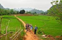 Trek Vietnam à la rencontres des Thais et Muong à Pu Luong, randonnee pour cao hoong