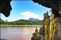 voyages Laos: Panorama du Laos, visite grotte pak ou nam ou