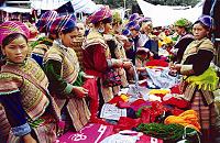 voyages vietnam hors des sentiers battus: mosaique ethnique du vietnam, marche bac ha, hmong fleuris