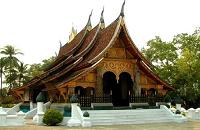 voyages cambodge laos: combine cambodge laos, visite wat xieng thong luang prabang